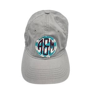 Gray Texas A&M Turquoise Chevron Patch Y2K Style Cotton Ball Cap Collegiate Hat